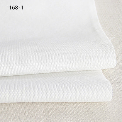 Polyester Faux Linen Upholstery Fabric, Thick & Durable - White