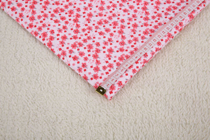 Polyester Orchid Print Fabric, for Hair Pieces & Crafts - Pink