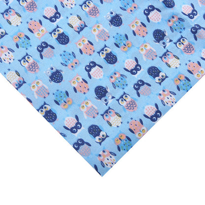 Polyester Owl Print Fabric, for Kids' Bags & Toys