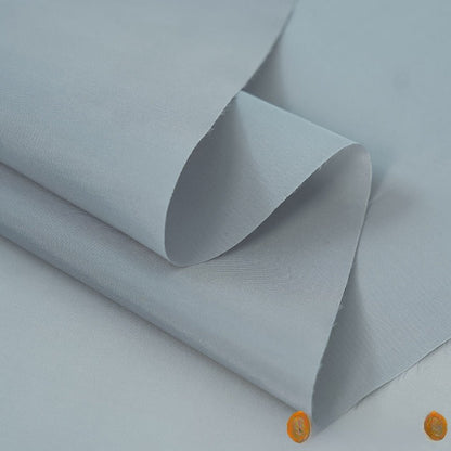 Polyester Taffeta Lining Fabric, Solid, for Suits, Coats & Bags - Light Gray