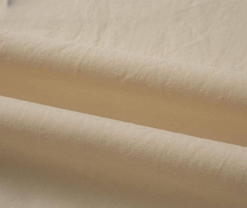Poplin Fabric, Solid, for Shirts & Linings, 61 in Wide - Creamy peach