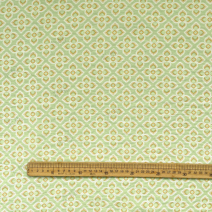 Printed Fabric, Printed, for Dresses & Tops, 59 in Wide - Green