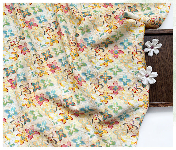Printed Fabric, Printed, for Dresses & Tops, 59 in Wide