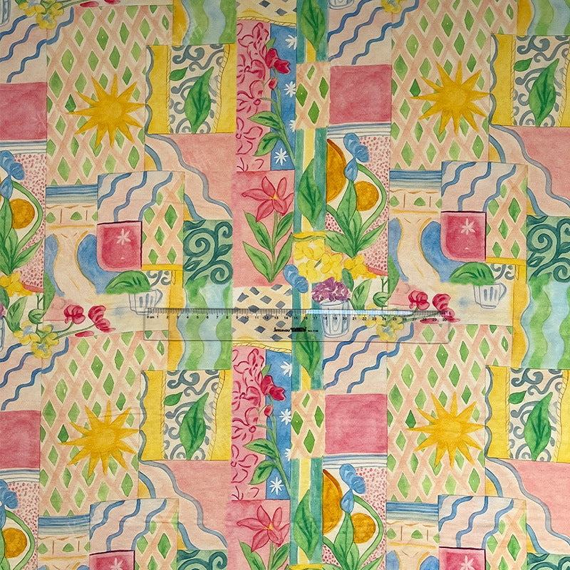 Printed Fabric, Printed, for Dresses & Tops, 59 in Wide - STYLE-A