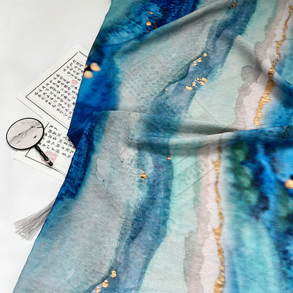 Printed Fabric, Printed, for Dresses & Tops, 59 in Wide