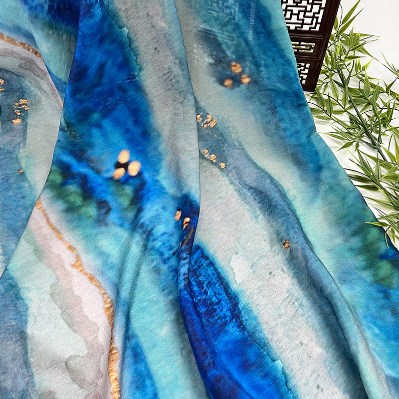 Printed Fabric, Printed, for Dresses & Tops, 59 in Wide