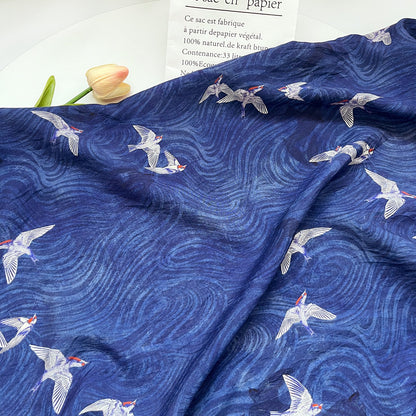 Printed Fabric, Printed, for Dresses & Tops, 59 in Wide