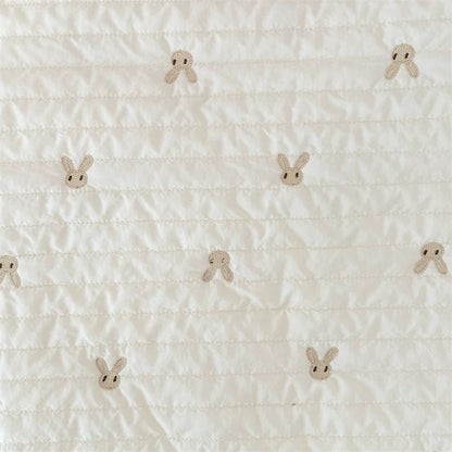 Quilted Polyester Bunny Fabric, for Toys & Bibs - Bunny