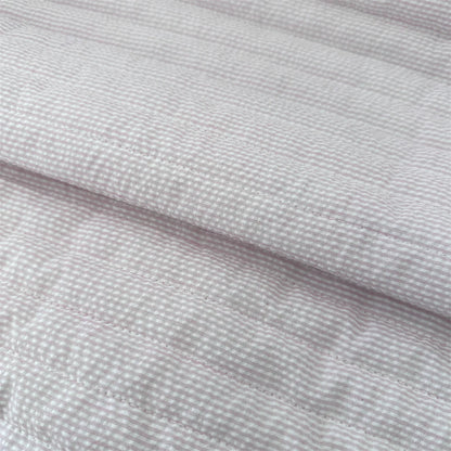 Quilted Polyester Stripe Fabric, for Bags & Pouches - Quilted Stripe Light Pink