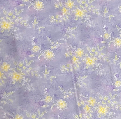 Rayon Fabric, Bauhinia Floral Print, for Dresses & Pajamas
