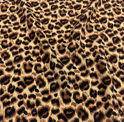 Rayon Fabric, Classic Leopard Print, for Dresses & Pants