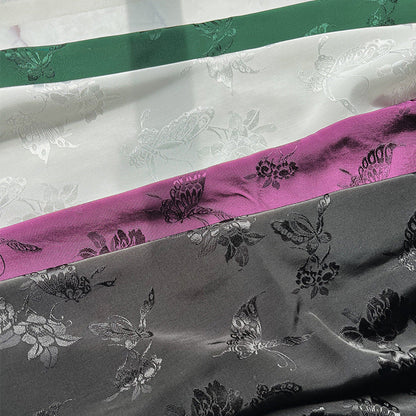 Rayon Jacquard Fabric, Butterfly & Flower Hanfu Cloth