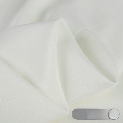 Rayon Fabric, Soft Plain Solid, for Baby Sleepwear, Dresses & Summer Wear - Cream