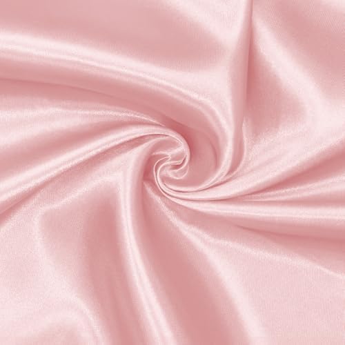 Satin Fabric, Solid, for Evening Wear & Linings, 59 in Wide - Blush Pink