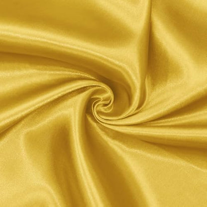 Satin Fabric, Solid, for Evening Wear & Linings, 59 in Wide - Gold