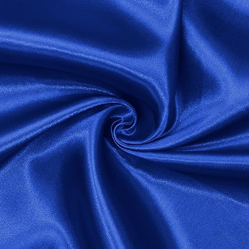 Satin Fabric, Solid, for Evening Wear & Linings, 59 in Wide - Royal Blue