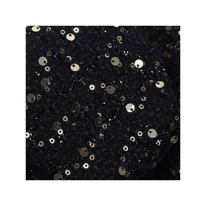 Sequin Plaid Tweed Fabric, 3 Colors for Dresses, Jackets & Decor