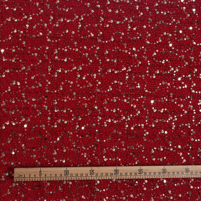 Sequin Plaid Tweed Fabric, 3 Colors for Dresses, Jackets & Decor - 3