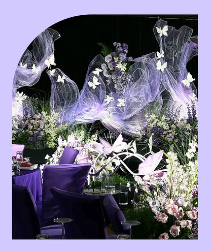 Sheer Tulle Drapery Fabric by the Yard - Wedding & Event Backdrop