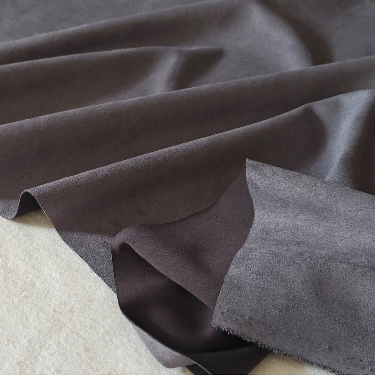 Stretch Suede Fabric, 23 Colors for Jackets, DIY Bags & Sofa Covers - Dark Grey 28#