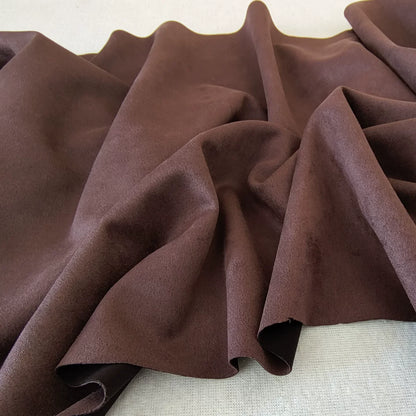 Stretch Suede Fabric, 23 Colors for Jackets, DIY Bags & Sofa Covers - Coffee 66#