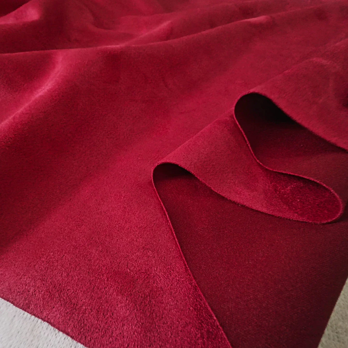 Stretch Suede Fabric, 23 Colors for Jackets, DIY Bags & Sofa Covers - Rust Red 1#