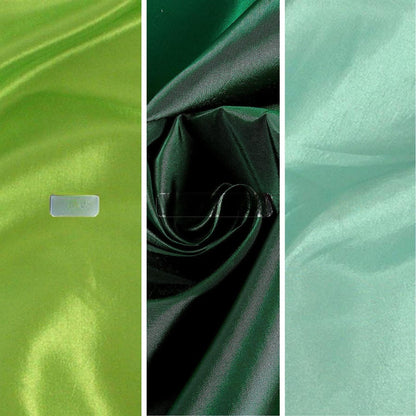 Taffeta Fabric, for Gowns, Drapes & Decor - Hunter Green