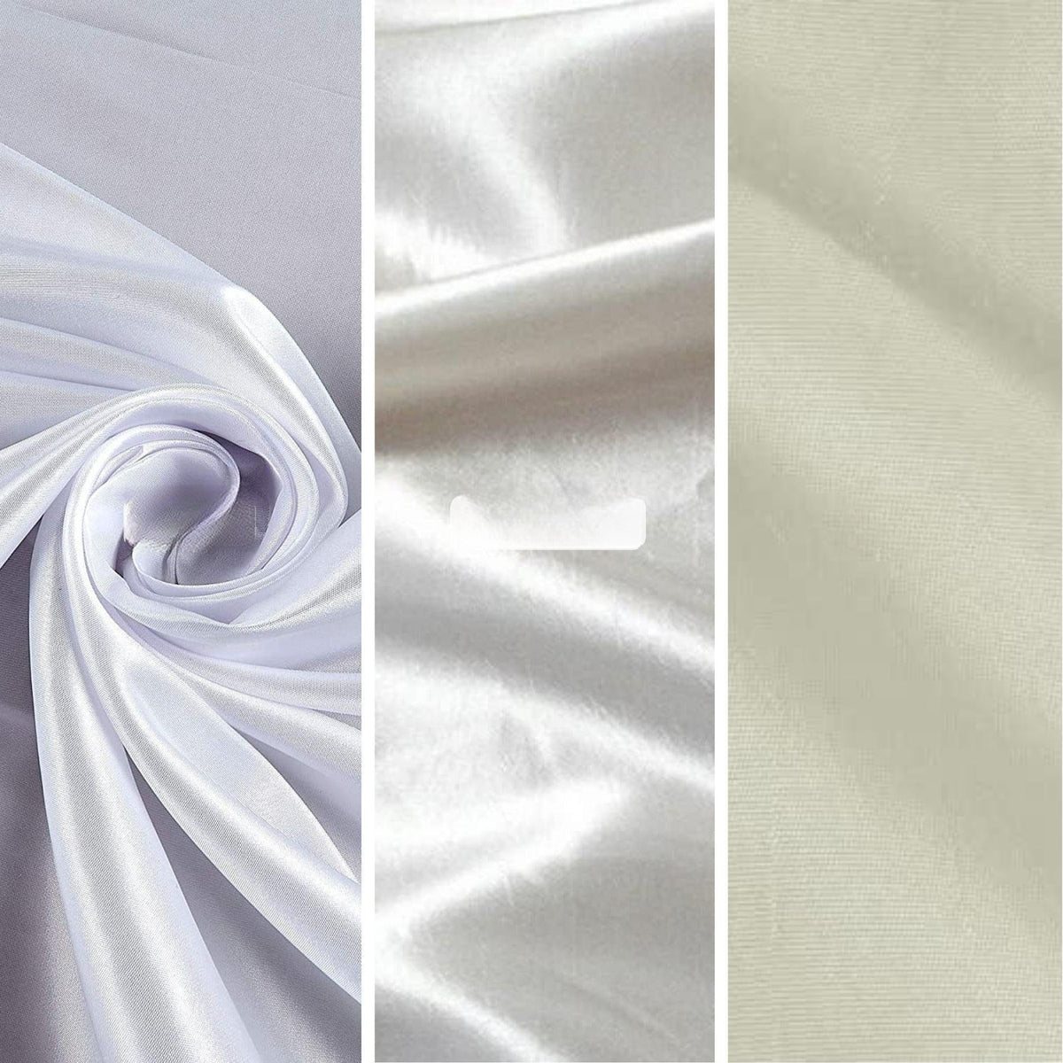 Taffeta Fabric, for Gowns, Drapes & Decor - Ivory
