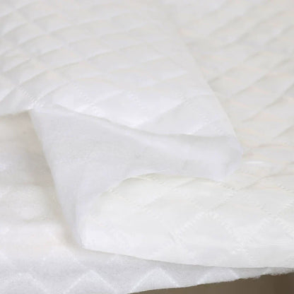 Thick Quilted Padding Fabric, Soft for Linings, 55 in Wide - White Ultra-Thin