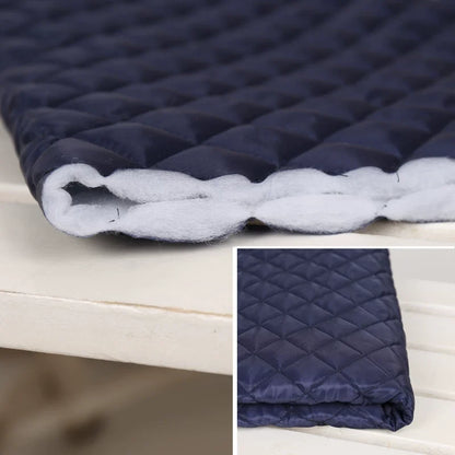 Thick Quilted Padding Fabric, Soft for Linings, 55 in Wide - Navy Blue