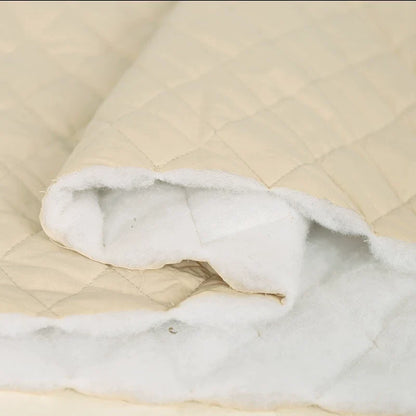 Thick Quilted Padding Fabric, Soft for Linings, 55 in Wide - Apricot Yellow