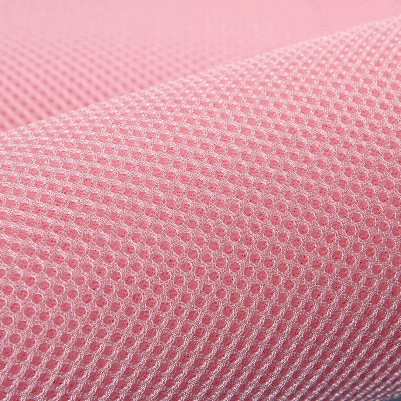 3D Mesh Fabric, Breathable 3-Layer, for Crib Rails, Sofa Covers & Sneakers - Pink