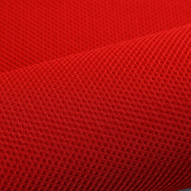 3D Mesh Fabric, Breathable 3-Layer, for Crib Rails, Sofa Covers & Sneakers - Bright Red