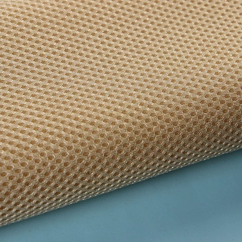 3D Mesh Fabric, Breathable 3-Layer, for Crib Rails, Sofa Covers & Sneakers - Cream Yellow