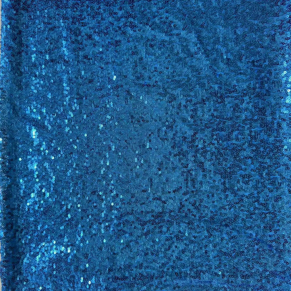 Sequin Embroidery Fabric, Trailing Floral, 51 in Wide - Peacock Blue