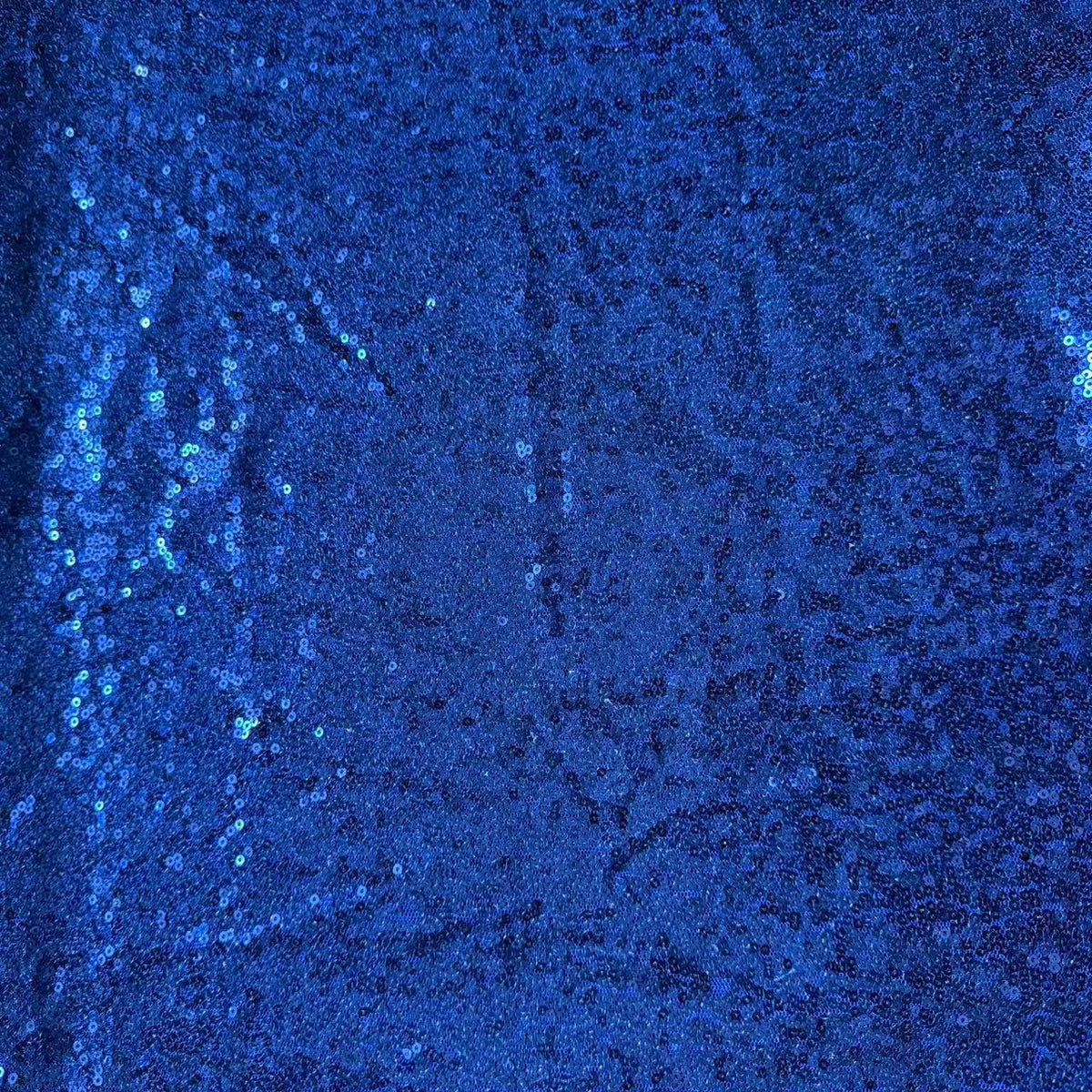 Sequin Embroidery Fabric, Trailing Floral, 51 in Wide - Navy Blue
