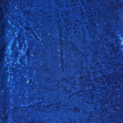 Sequin Embroidery Fabric, Trailing Floral, 51 in Wide - Navy Blue