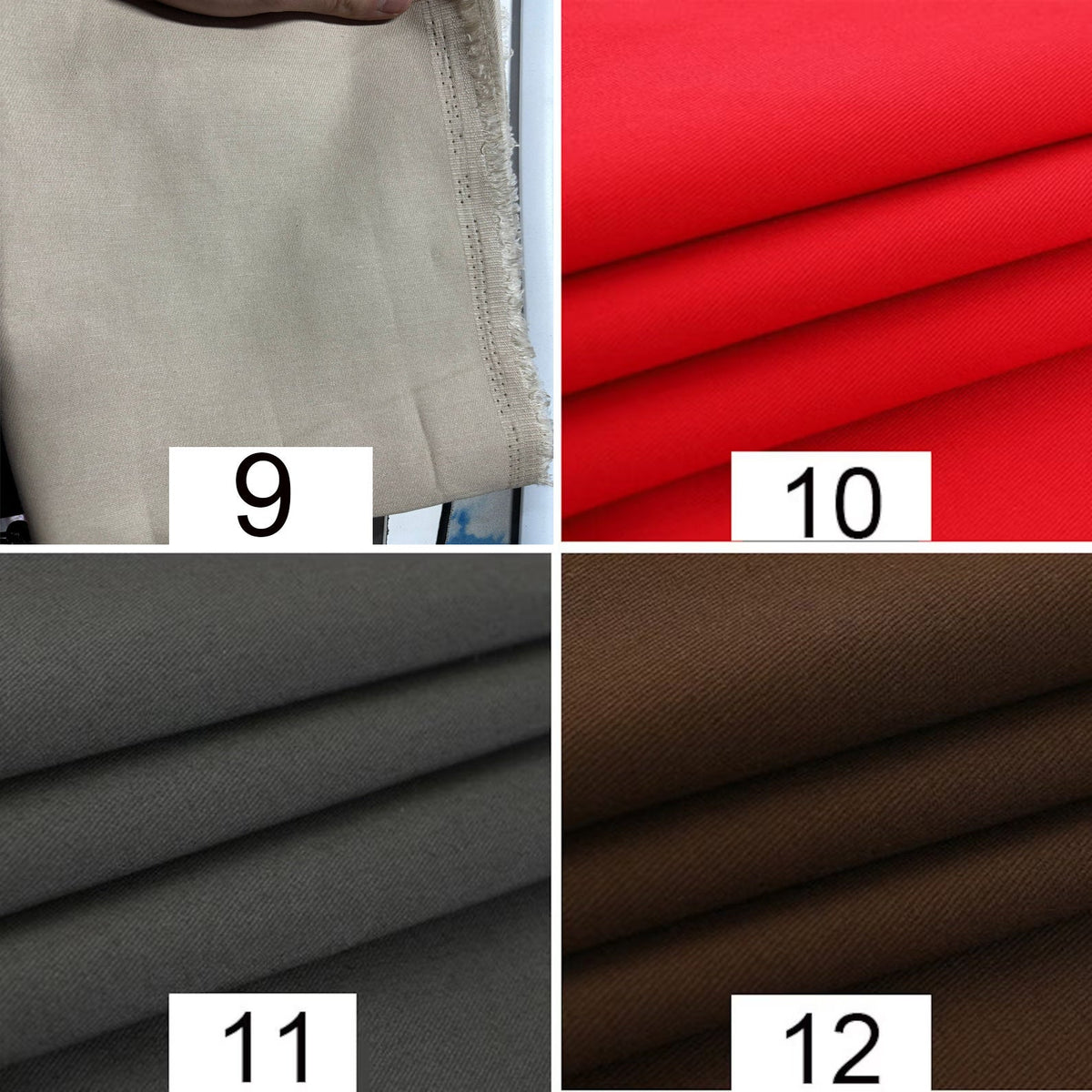 Twill Cotton Fabric, 100% Cotton for Jackets & Bags - Beige