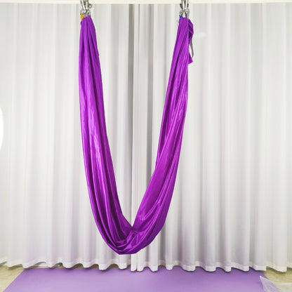 Ultra-Wide Stretch Fabric, 110 in for Aerial Yoga - Purple