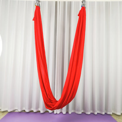 Ultra-Wide Stretch Fabric, 110 in for Aerial Yoga - Red