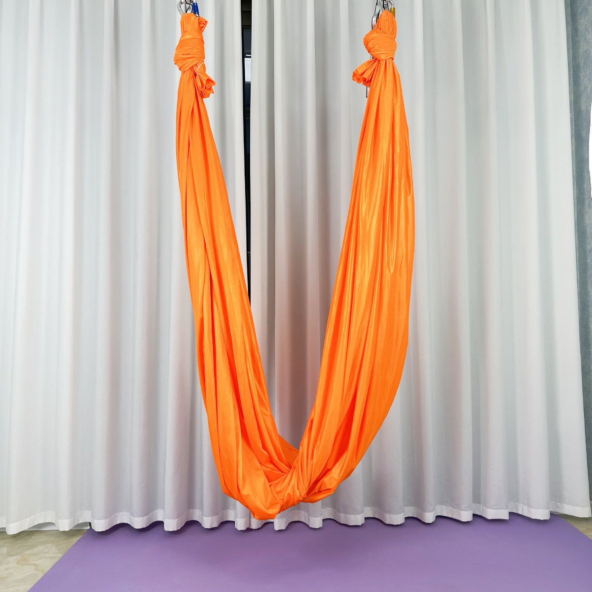 Ultra-Wide Stretch Fabric, 110 in for Aerial Yoga - Orange