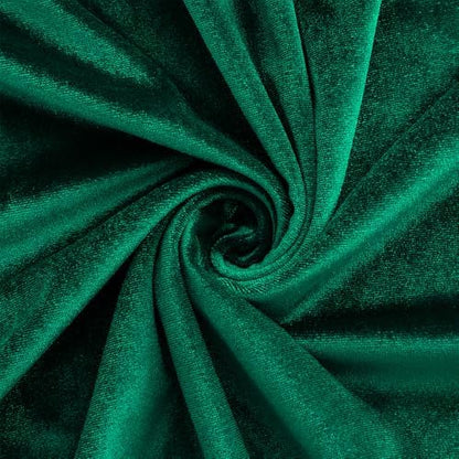 Velvet Fabric, Solid, for Sofa Throws & Curtains, 55 in Wide - Hunter Green