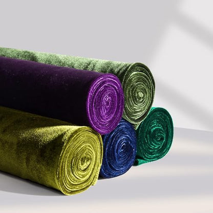 Velvet Fabric, Solid, for Sofa Throws & Curtains, 55 in Wide