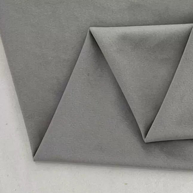 Velvet Fabric, Solid, for Sofa Throws & Curtains, 57 in Wide - Silver Grey