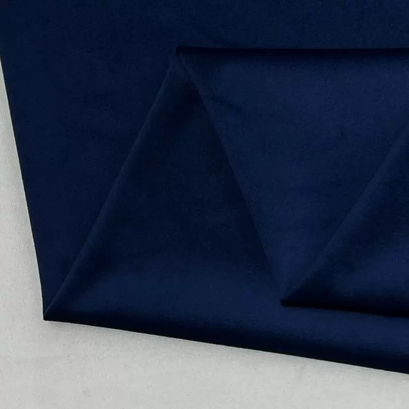 Velvet Fabric, Solid, for Sofa Throws & Curtains, 57 in Wide - Royal Blue