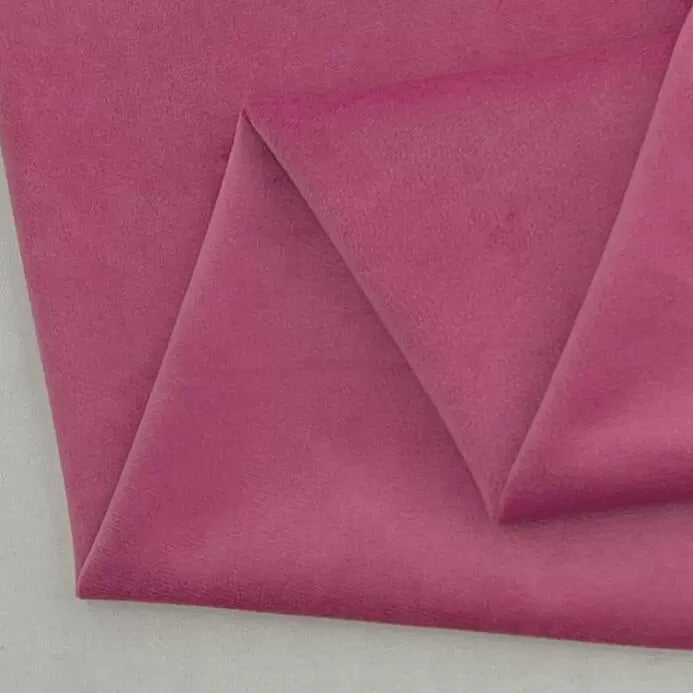 Velvet Fabric, Solid, for Sofa Throws & Curtains, 57 in Wide - Rose Pink