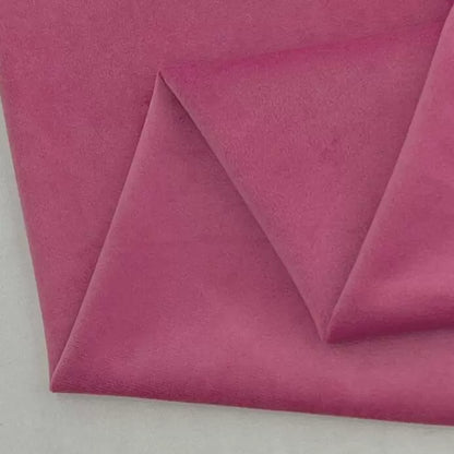 Velvet Fabric, Solid, for Sofa Throws & Curtains, 57 in Wide - Rose Pink