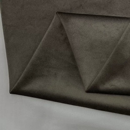 Velvet Fabric, Solid, for Sofa Throws & Curtains, 57 in Wide - Dark Coffee