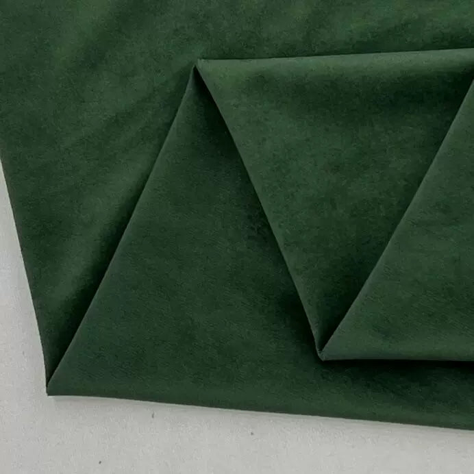 Velvet Fabric, Solid, for Sofa Throws & Curtains, 57 in Wide - Deep Moss Green