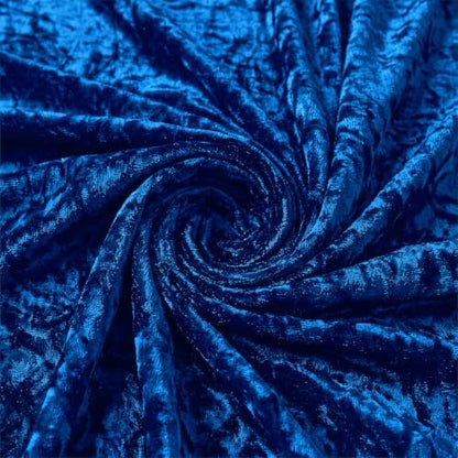 Velvet Fabric, Solid, for Sofa Throws & Curtains, 57 in Wide - Royal Blue